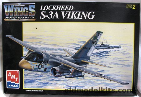 AMT 1/48 Lockheed S-3A Viking - US Navy ASW Aircraft, 8634 plastic model kit